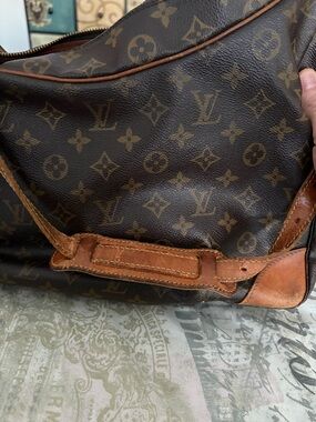 Louis Vuitton Monogram Shoulder Bag in Brown and Tan